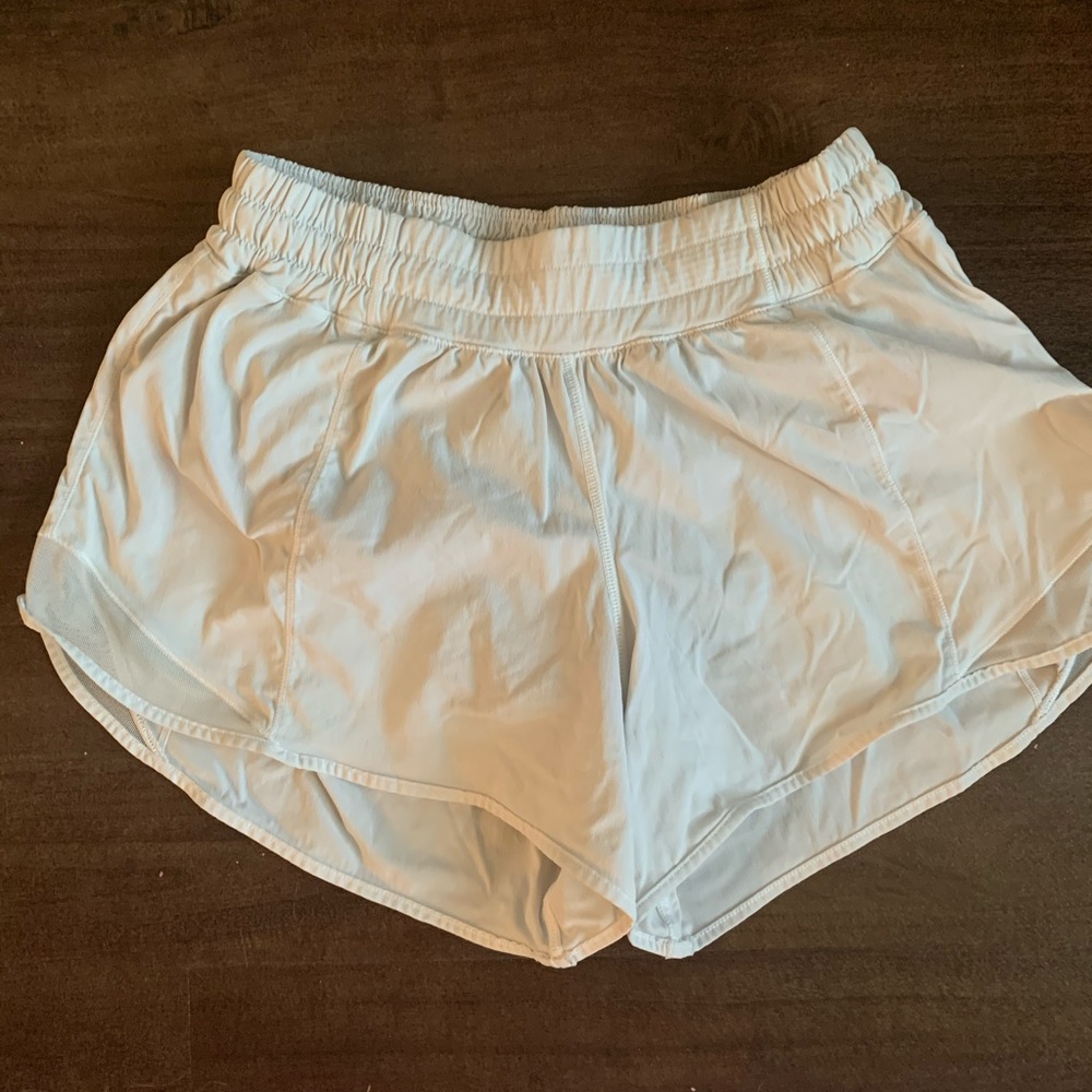 White lululemon shorts